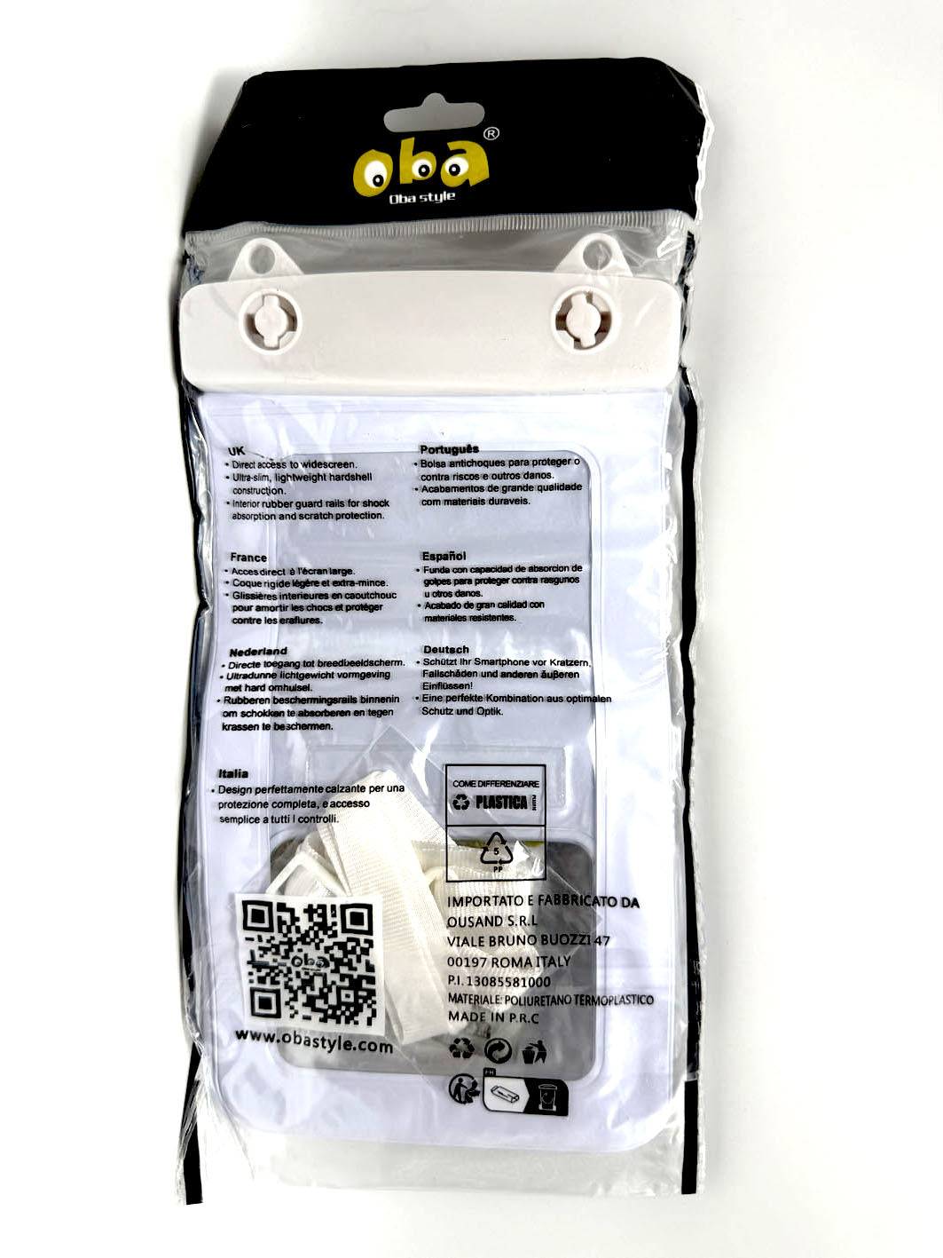 Custodia  Impermeabile Cover Universale per smartphone Design 2 in 1 Waterproof Tracolla