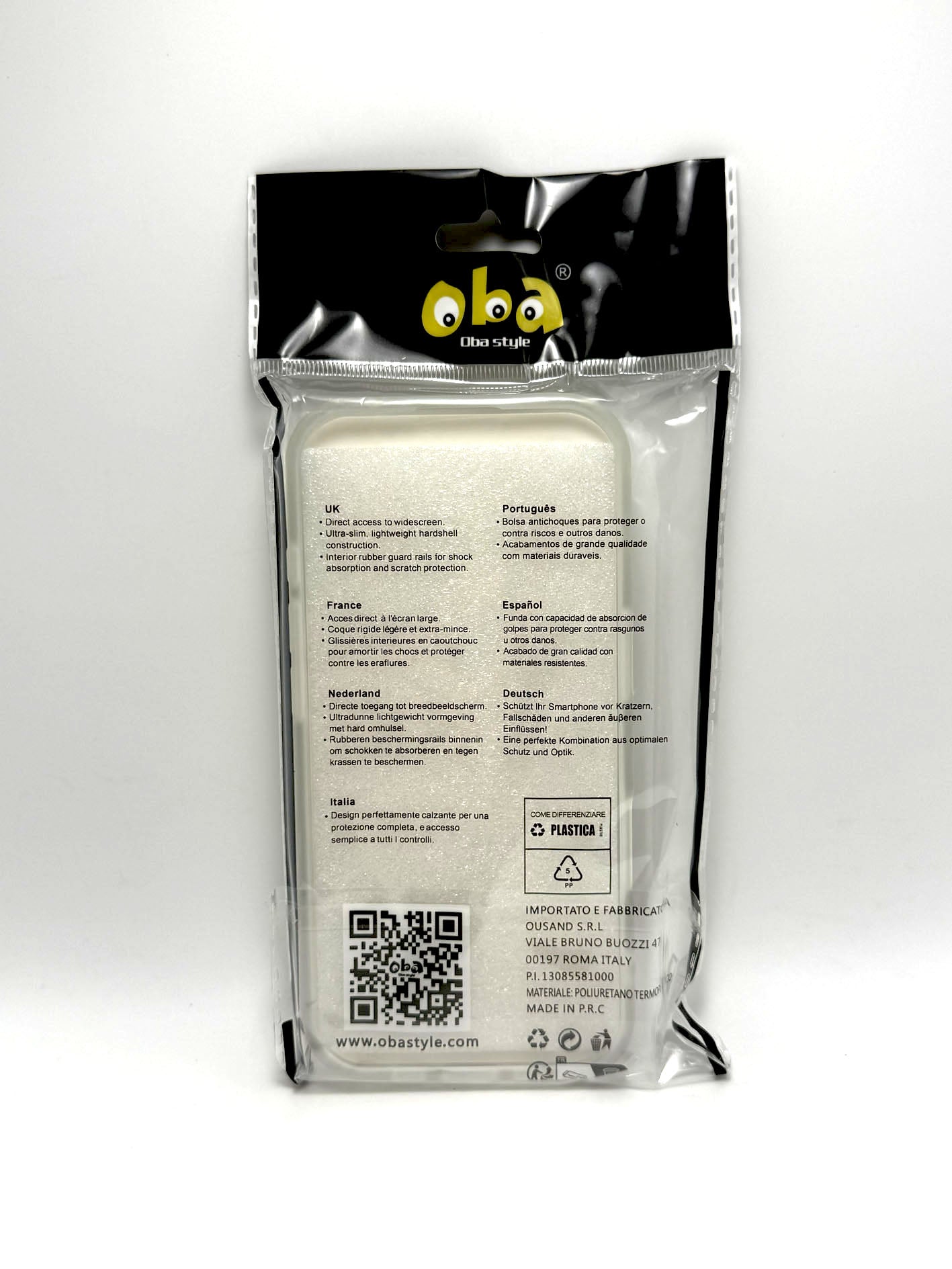 Cover rigida magnetica semitrasparente con supporto integrato Iphone 17 smartphone