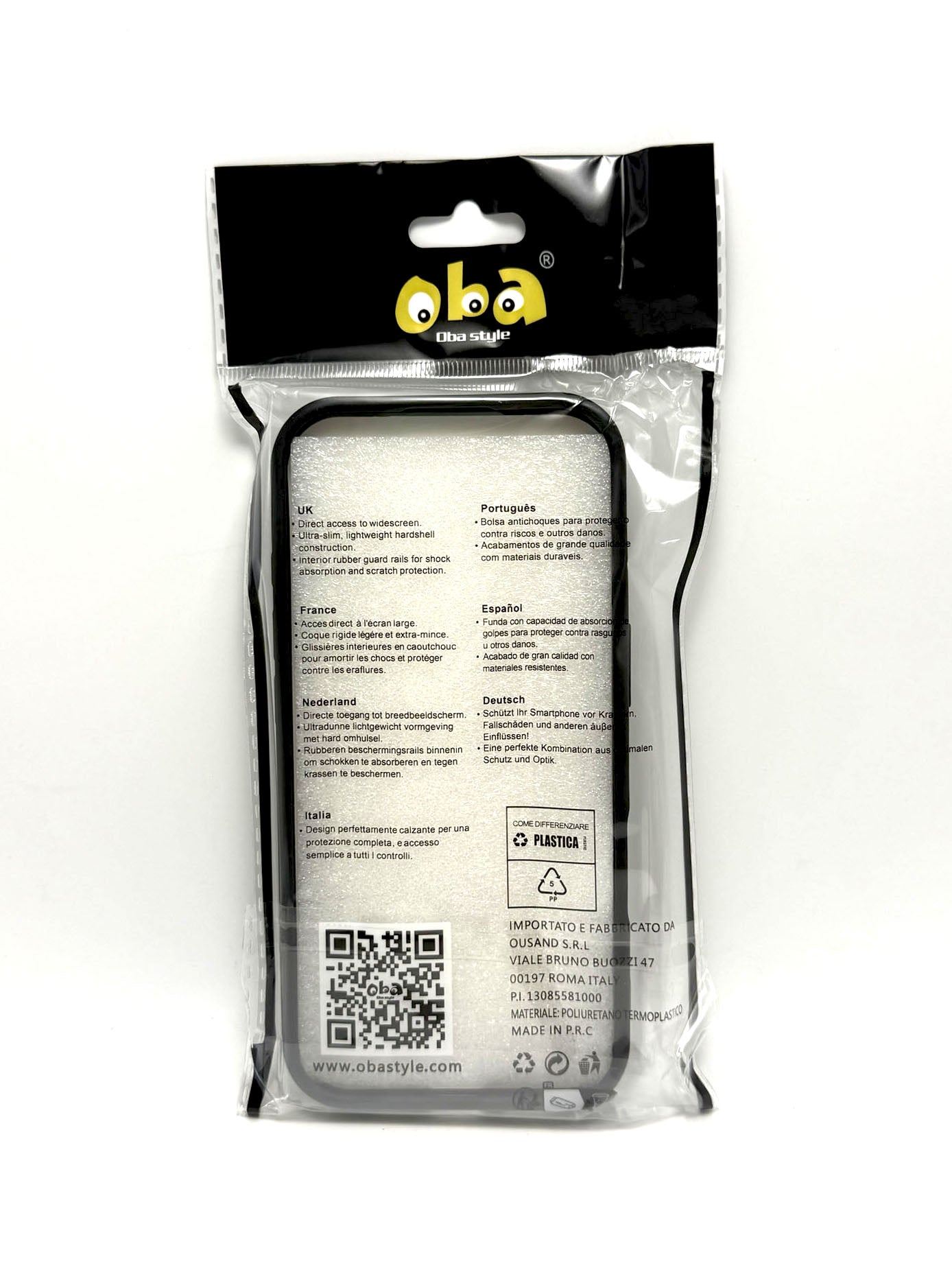 Cover rigida magnetica semitrasparente con supporto integrato Iphone 17 smartphone