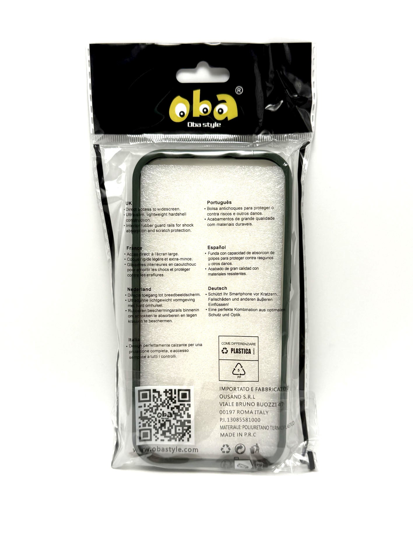 Cover rigida magnetica semitrasparente con supporto integrato Iphone 17 smartphone