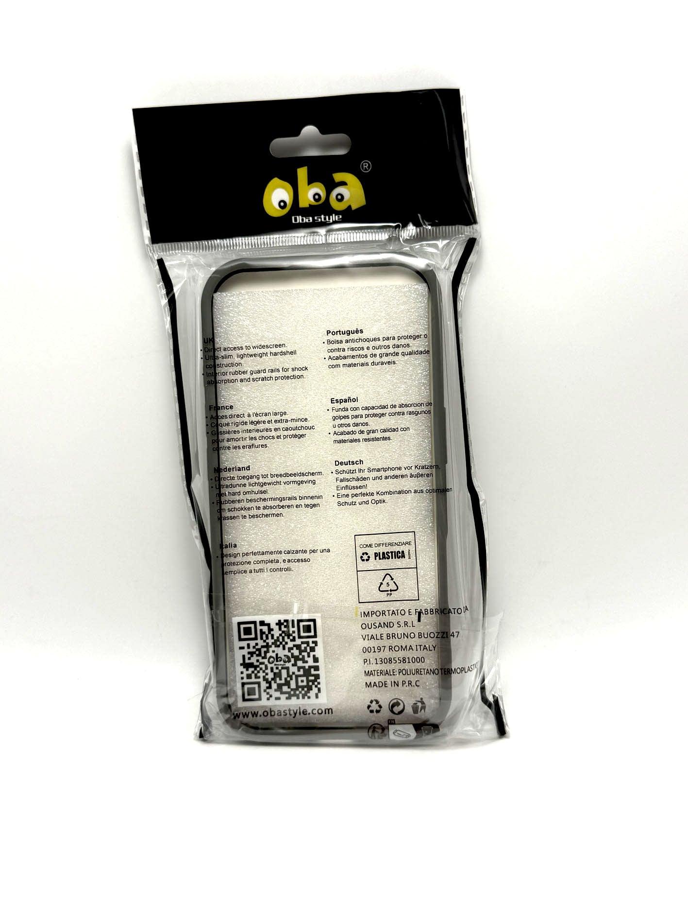 Cover rigida magnetica semitrasparente con supporto integrato Iphone 17 smartphone