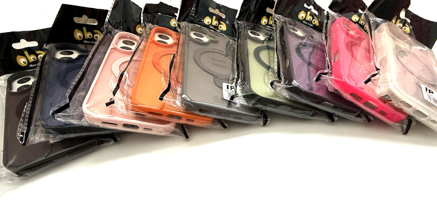 Cover rigida magnetica semitrasparente con supporto integrato Iphone 17 smartphone