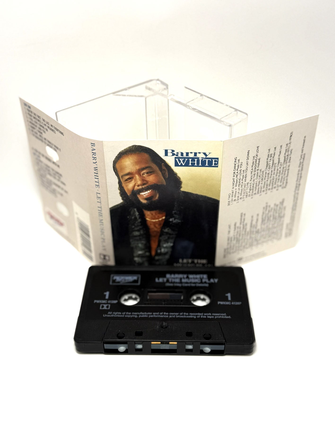 Barry White Let The Music PlaY cassetta audio tape 1992