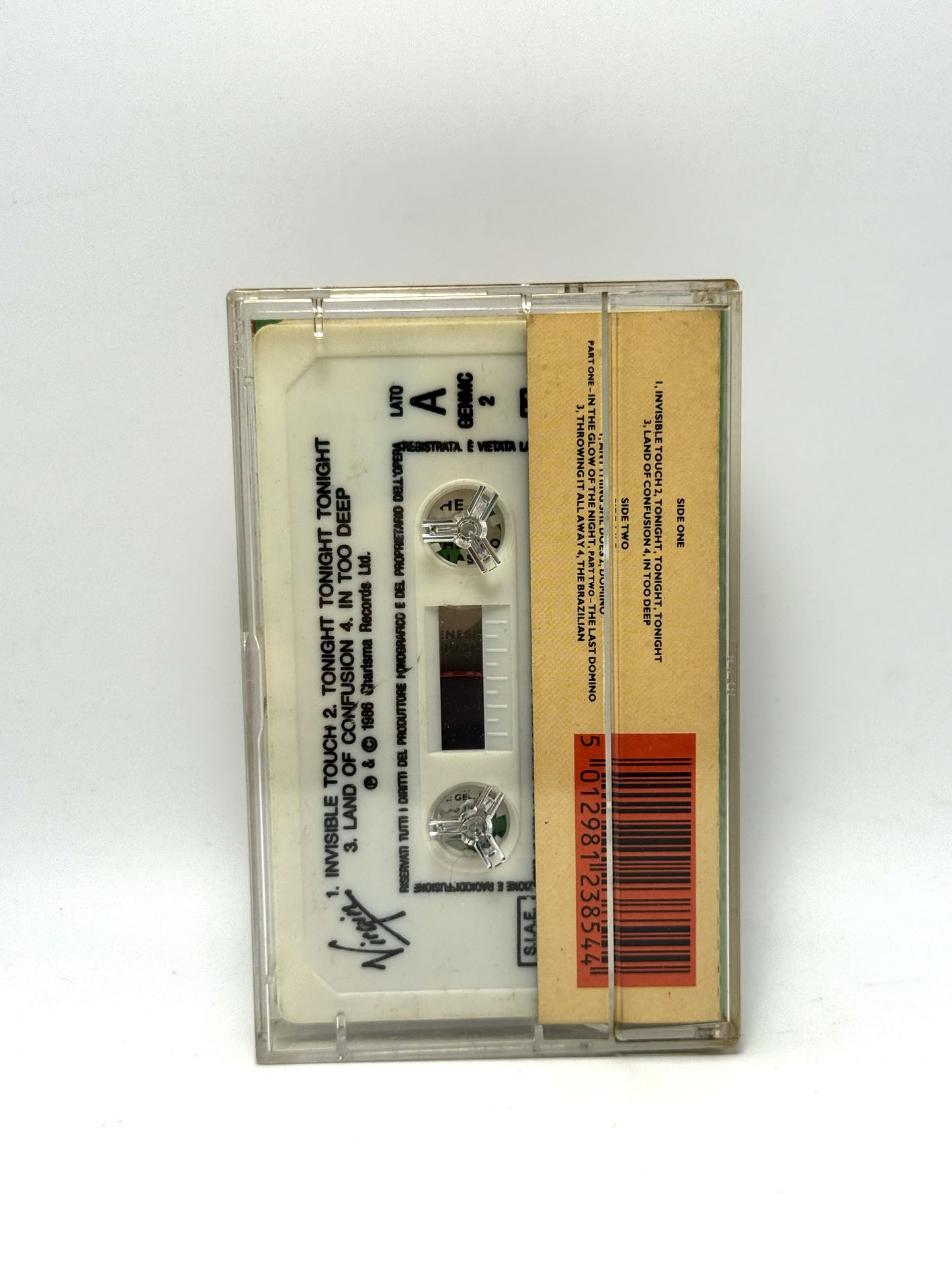 Genesis Invisible Touch cassetta audio tape 1986
