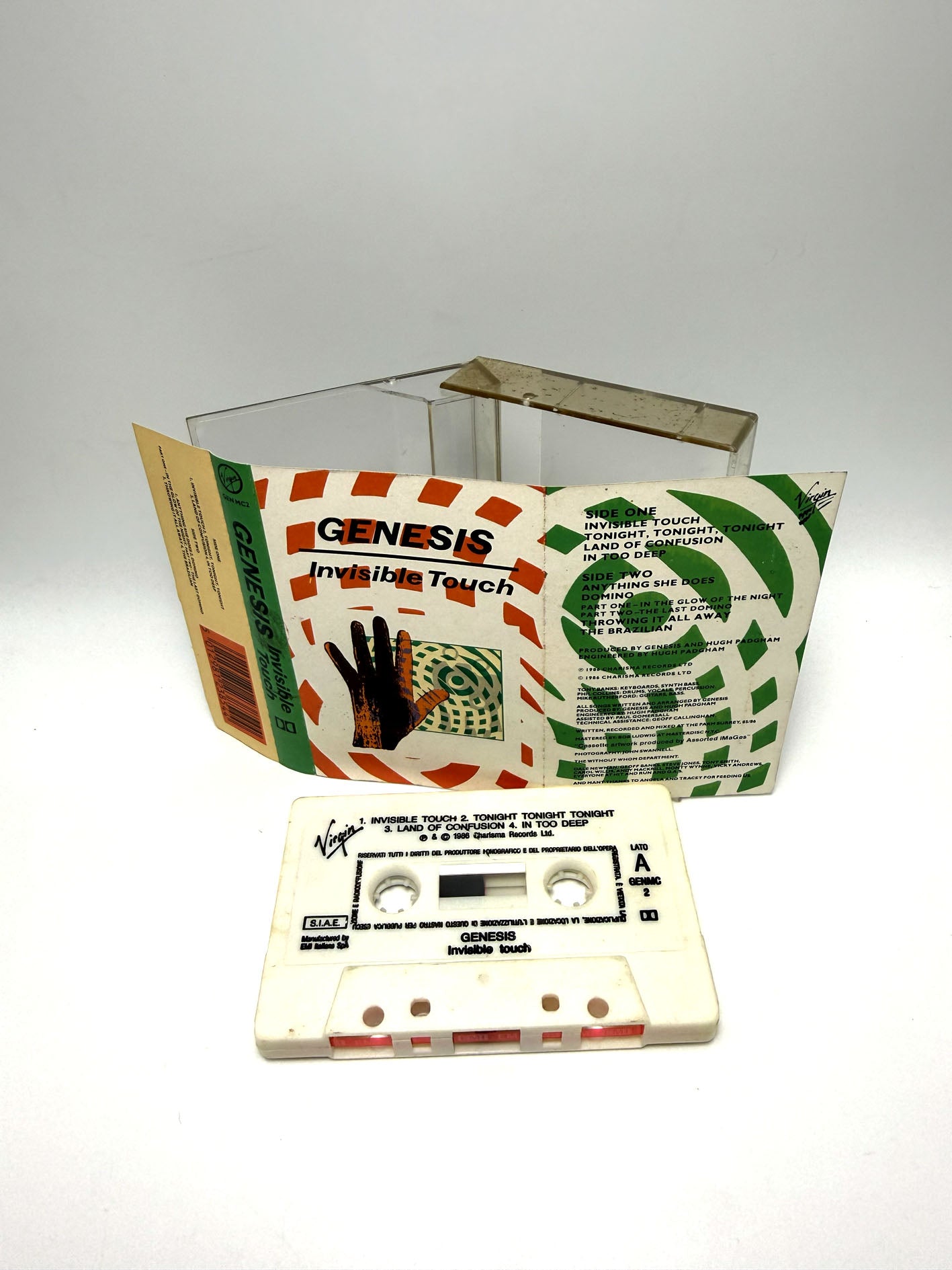 Genesis Invisible Touch cassetta audio tape 1986