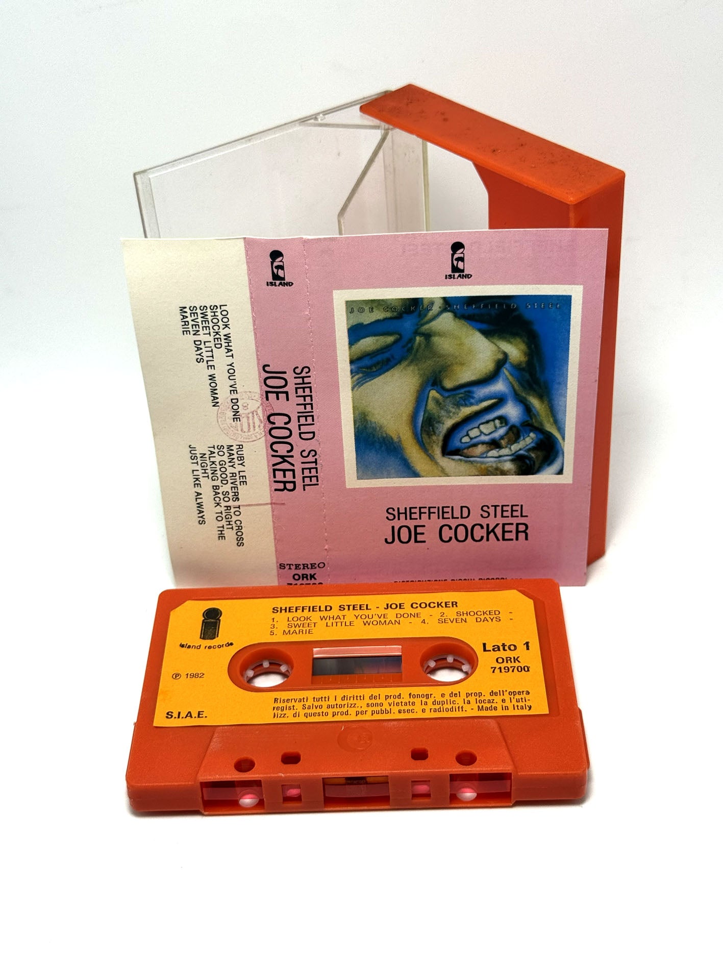 Joe Cocker Sheffield Steel cassetta audio tape