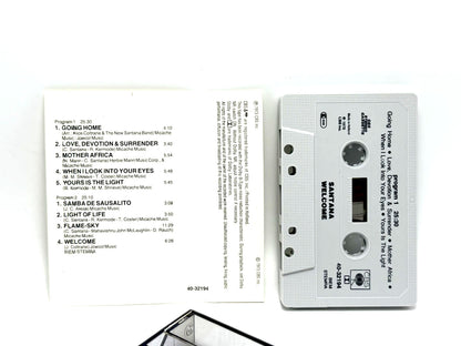 Lotto 15 cassette Carlos Santana audio tape mc musicassette