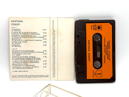 Lotto 15 cassette Carlos Santana audio tape mc musicassette
