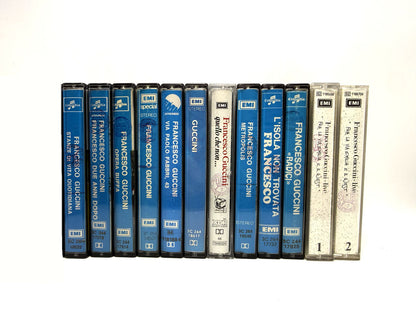 Lotto 12 cassette Francesco Guccini audio tape mc musicassette rare