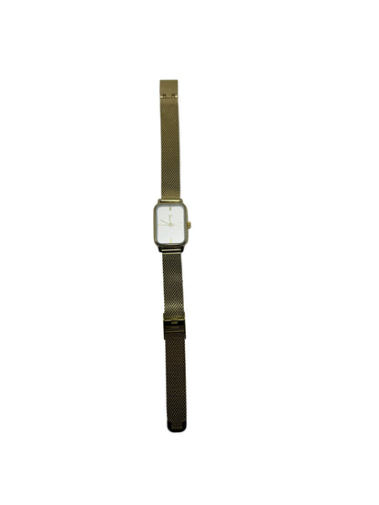 Orologio Parfois rettangolare acciaio color oro braccialetto in maglia donna