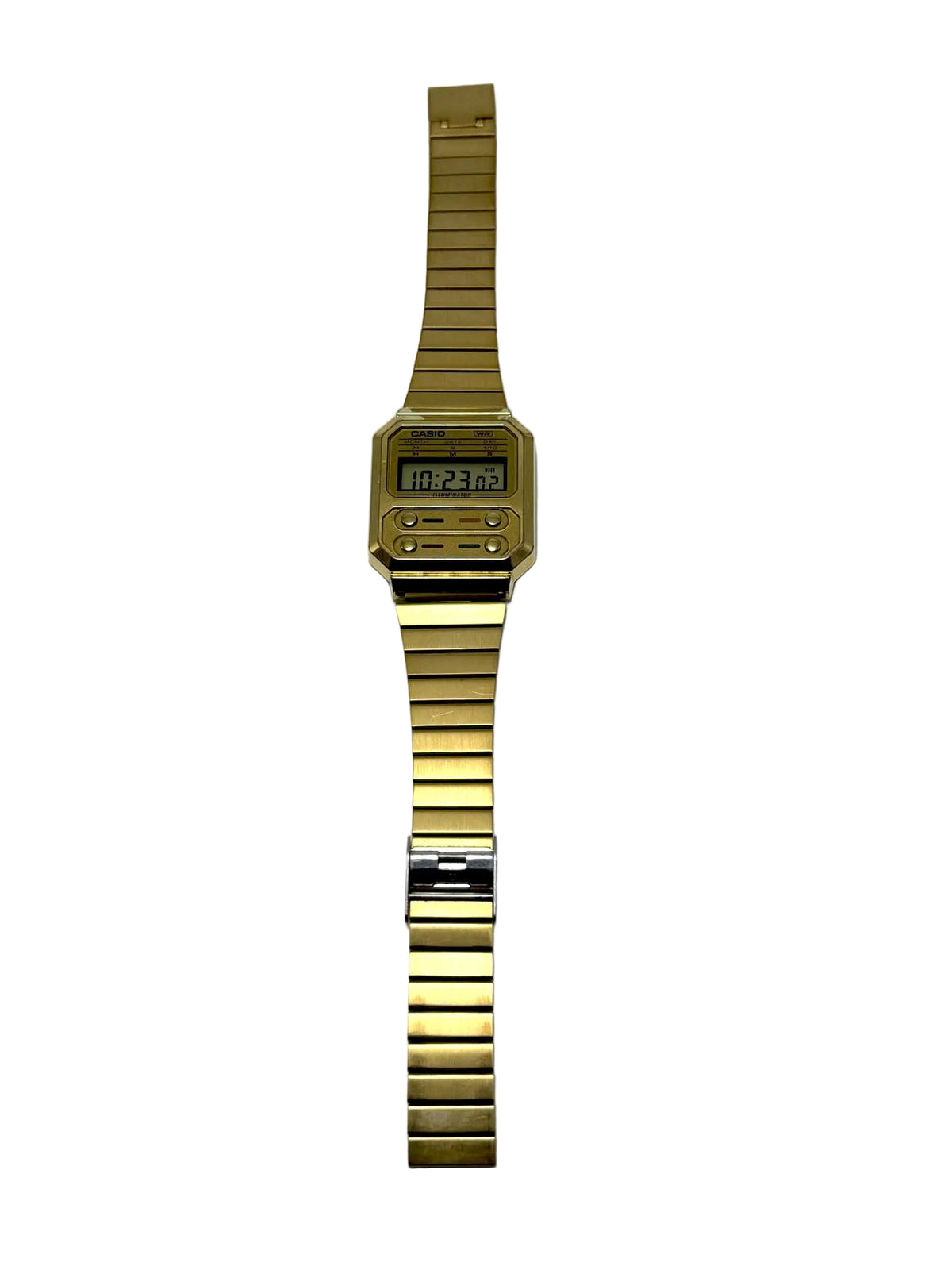 Casio orologio Unisex vintage bracciale in acciaio PVD oro A100WEG-9AEF
