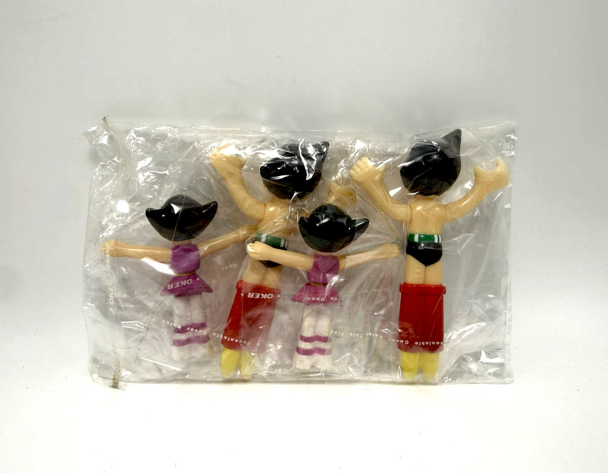Astro Boy Mini Figures set 4 Gashapon Anime Osamu Tezuka Vintage