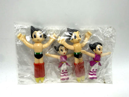 Astro Boy Mini Figures set 4 Gashapon Anime Osamu Tezuka Vintage