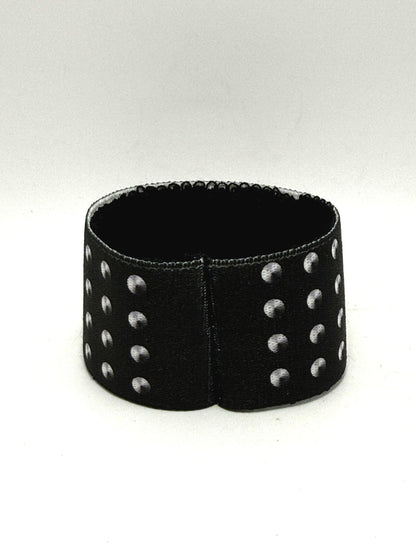 Iron Maiden Polsiera Polsino Bracciale Rock Elastico Tessuto con stampa logo
