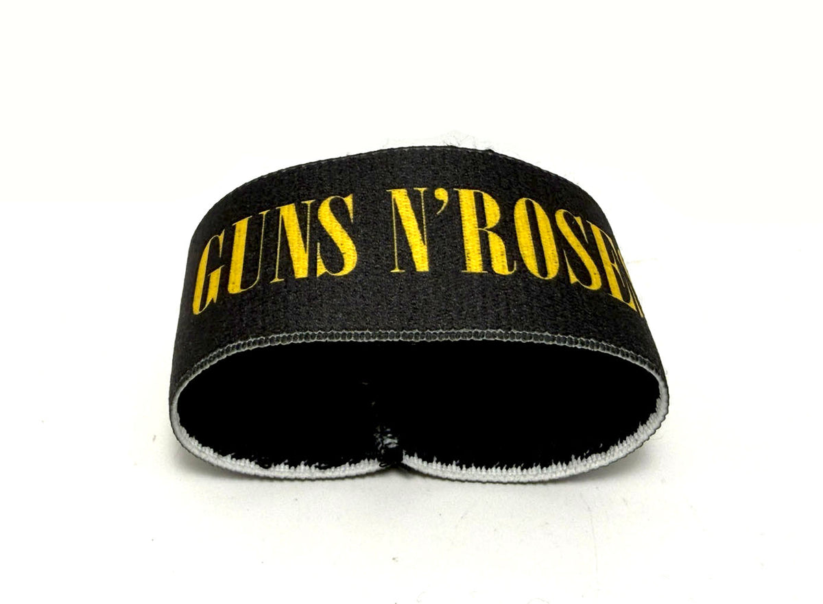 Guns N' Roses Polsiera Polsino Bracciale Rock Elastico Tessuto con stampa logo