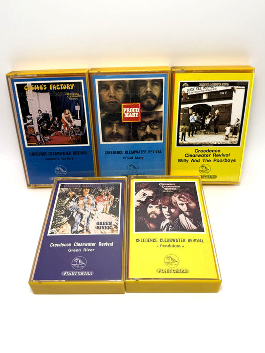 Lotto 5 Musicassette MC Creedence Clearwater Revival  Rock cassette Audio Tape