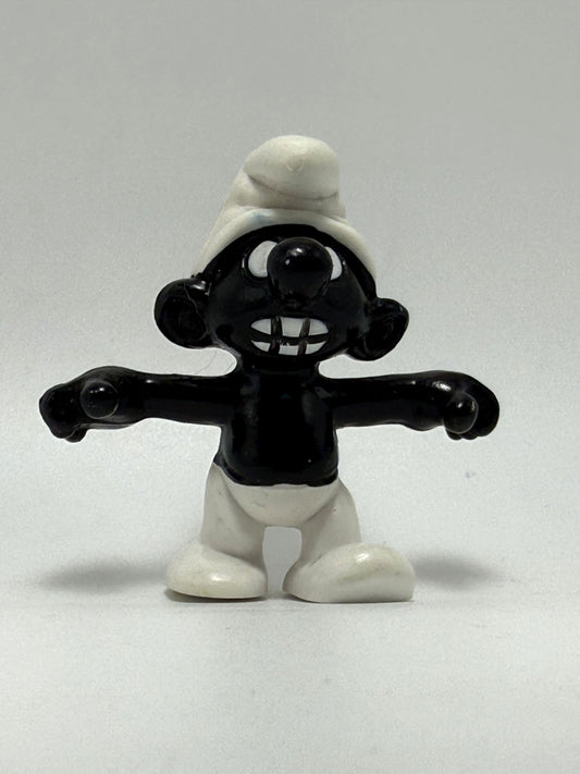 Puffo Nero Smurf Vintage 1986 Schleich Peyo - Hong Kong
