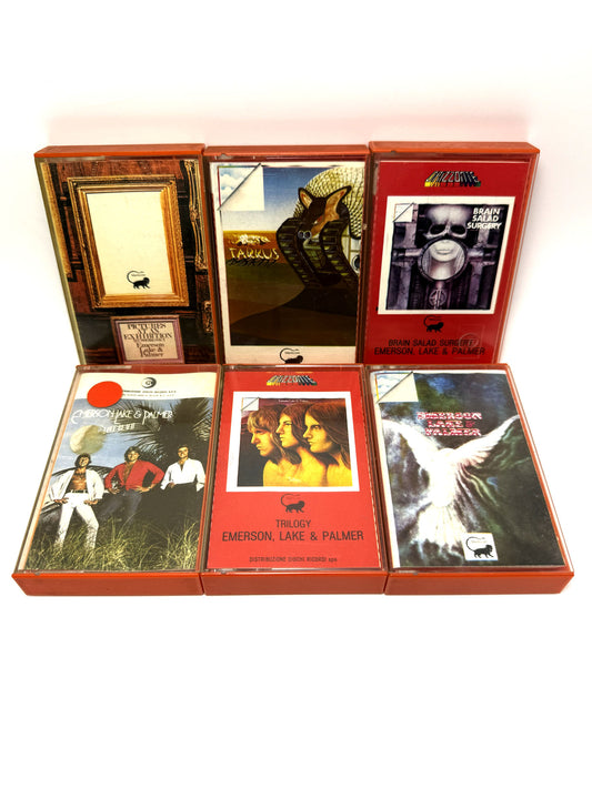 Lotto 6 Musicassette MC Emerson, Lake & Palmer Progressive Rock Pop cassette Audio Tape