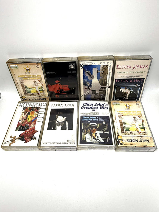 Lotto 8 Musicassette MC Elton John Classic Rock Pop cassette Audio Tape