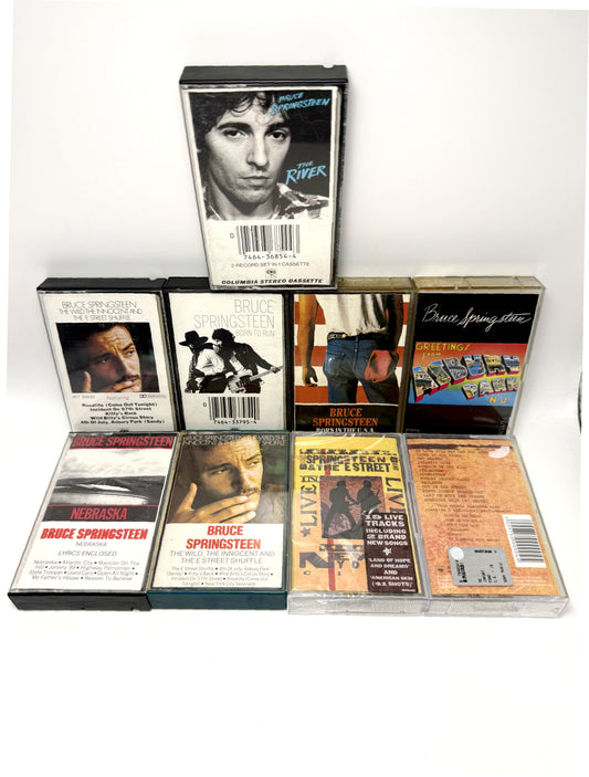 Lotto 9 Musicassette MC Bruce Springsteen Rock cassette Audio Tape (2 sealed)