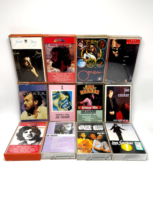 Lotto 12 Musicassette MC Joe Cocker Rock cassette Audio Tape