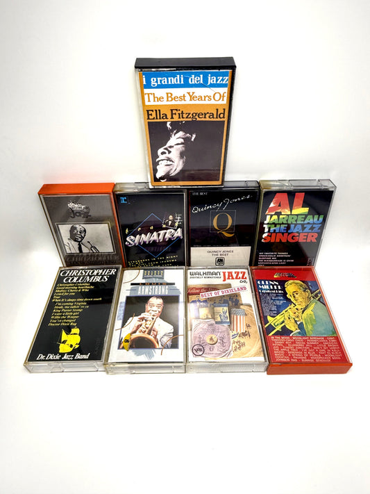 Lotto 9 Musicassette MC Swing Classic Jazz Vintage cassette Audio Tape