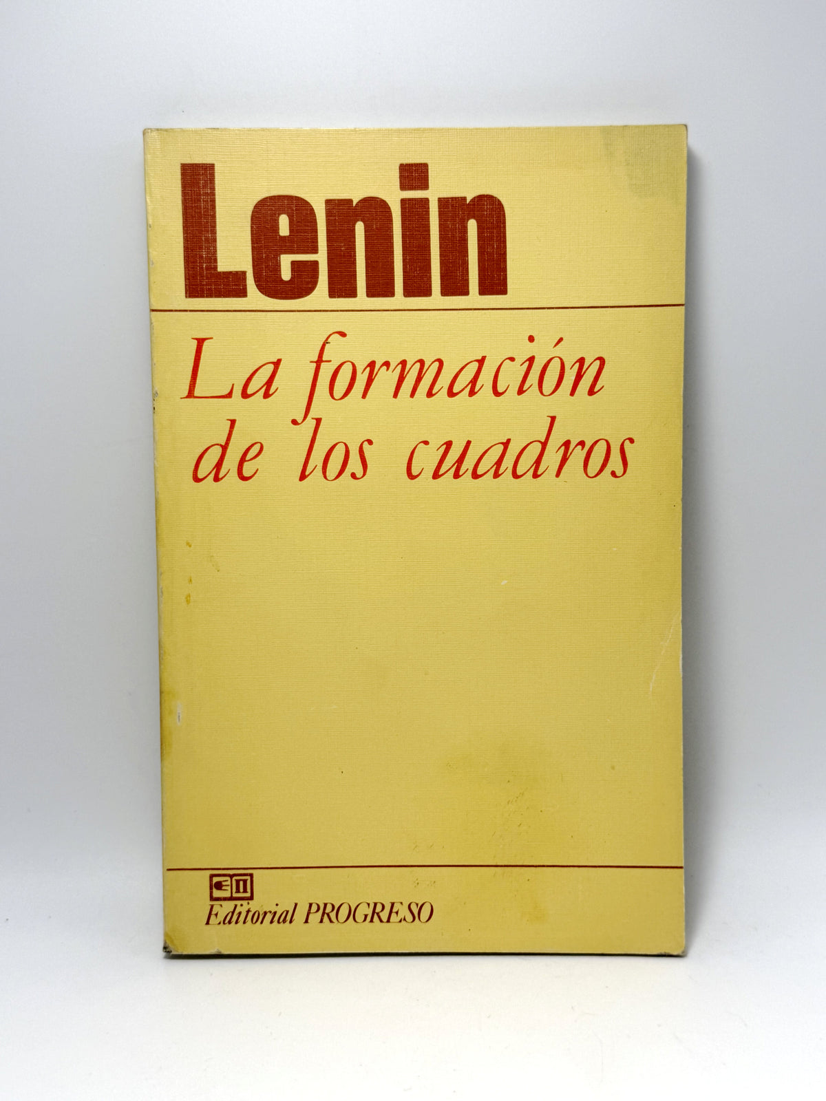 La formación de los cuadros Lenin Libro usato in spagnolo raro
