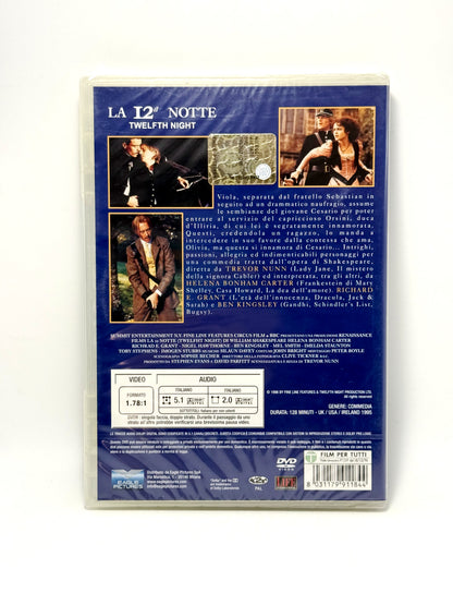 La dodicesima notte. Twelfth Night. DVD Trevor Nunn Film Movie Commedia