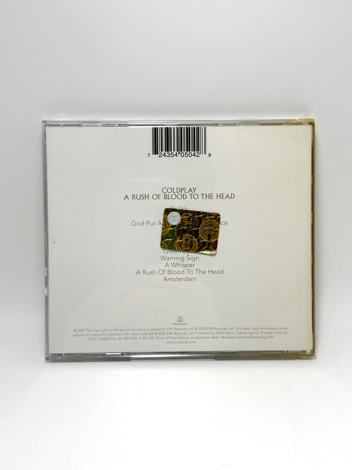 Coldplay A Rush Of Blood To The Head CD Audio