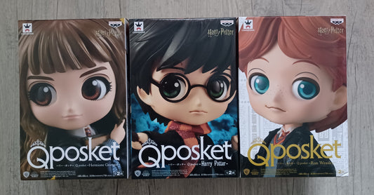Set di 3 Qposket - Harry Potter - Ron - Hermione