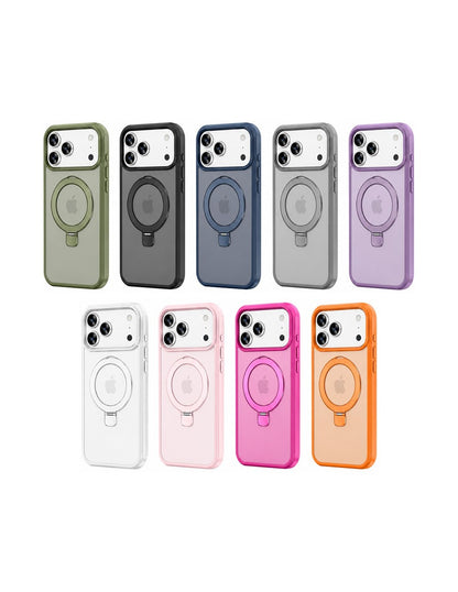 Cover rigida magnetica semitrasparente con supporto integrato Iphone 17 smartphone
